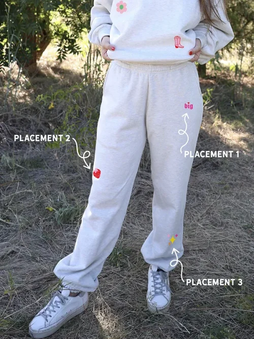Alternative view of Sweatpants Customize Strawberry Embroidery Joggers
