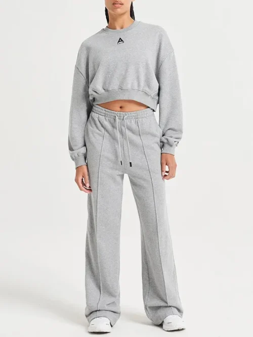 High Quality Sweatshirts Manufacturers Classic Grey Side Stripe Tracksuit