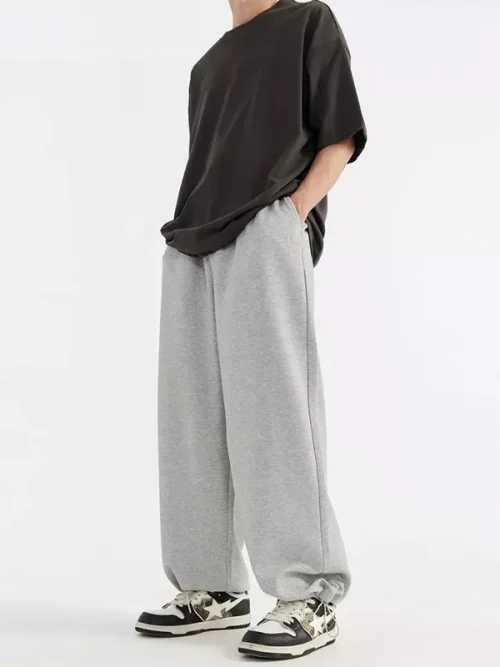 Sweatpants Custom Creamy Beige Relaxed Fit - Image 4