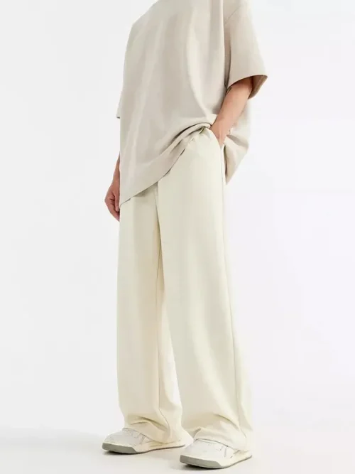 Sweatpants Custom Creamy Beige Relaxed Fit