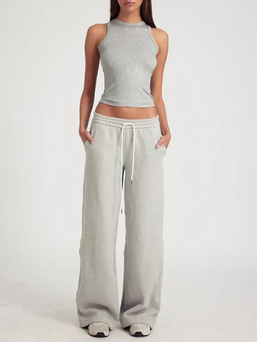 Customize Your Blended Gray Loose Sweatpants