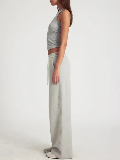 Customize Your Blended Gray Loose Sweatpants - Image 3