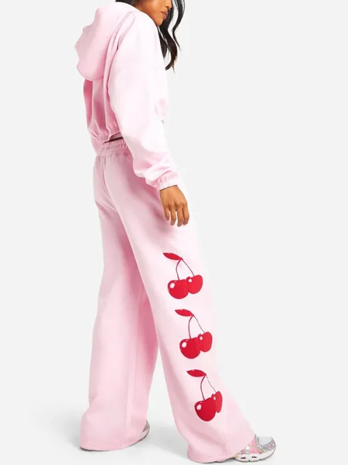 Custom Hoodies And Pink Wide-leg Sweatpants - Image 3