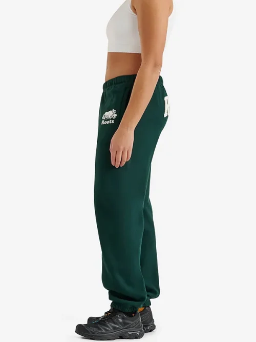 Alternative view of Custom Fit Sweatpants Dark Green Slim-Fitting Style