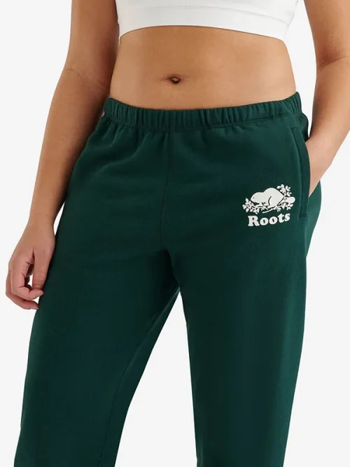 Custom Fit Sweatpants Dark Green Slim-Fitting Style - Image 4