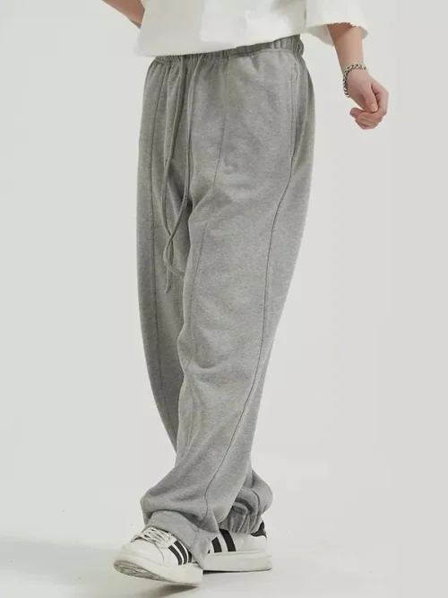 Best custom unisex French terry loose-fit sweatpants - Image 3
