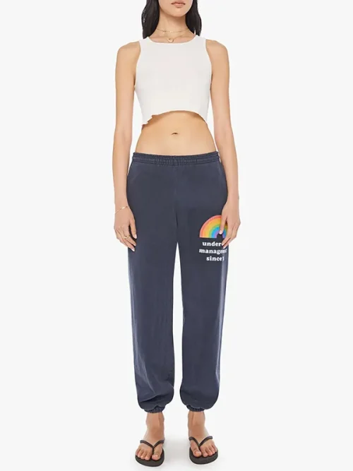 Custom Rainbow Smiley Face Sweatpants