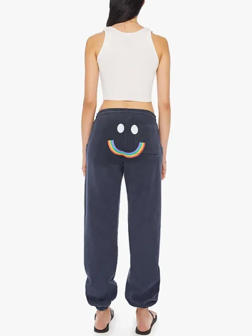 Custom Rainbow Smiley Face Sweatpants - Image 4