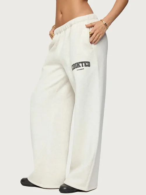 Alternative view of Wholesale custom sweatpants cotton wide-leg style