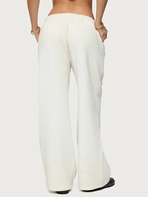 Wholesale custom sweatpants cotton wide-leg style - Image 3