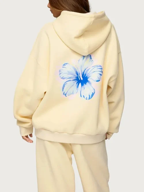 Hoodie and sweatpants custom tropical bloom print - Image 5