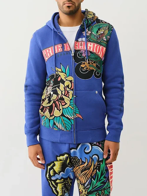 Custom sweatshirts with picture tattoo logo zip hoodie
