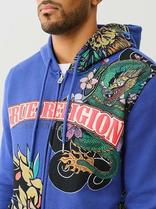 Custom sweatshirts with picture tattoo logo zip hoodie - Image 5