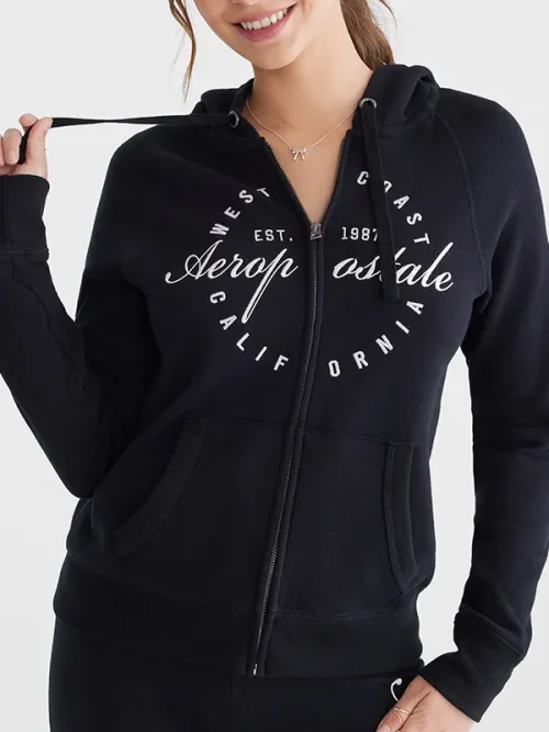 Custom Ink Sweatshirt Light Pink Full-Zip Hoodie - Image 4