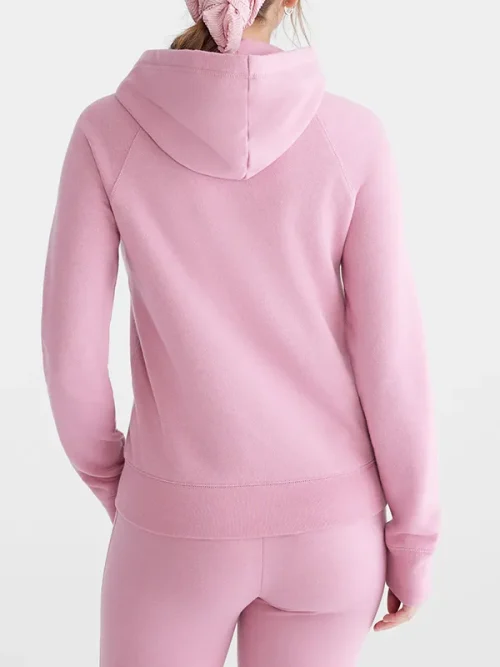 Custom Ink Sweatshirt Light Pink Full-Zip Hoodie - Image 3