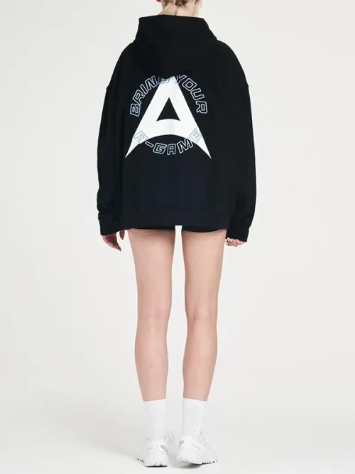 Custom Light blue 460g heavy cotton hooded sweatshirts - Image 7
