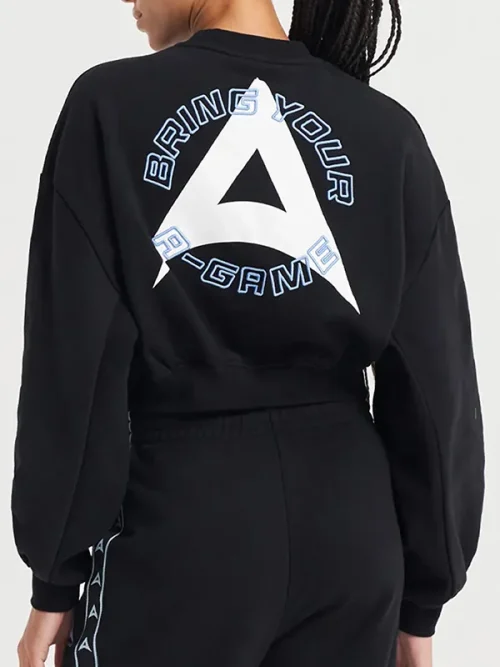 Custom drop shoulder batwing sleeves monogram sweatshirt - Image 5