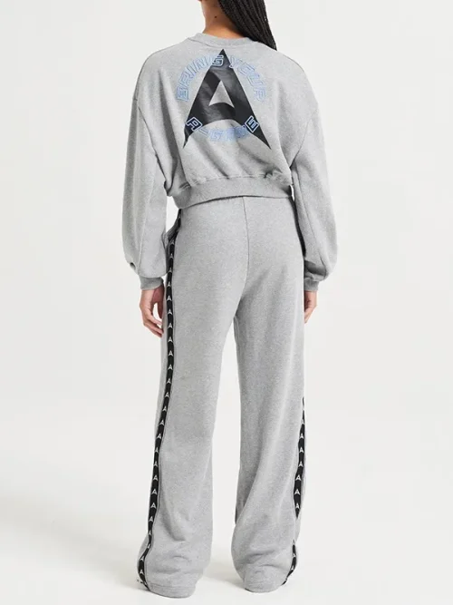 Alternative view of Custom drop shoulder batwing sleeves monogram sweatshirt