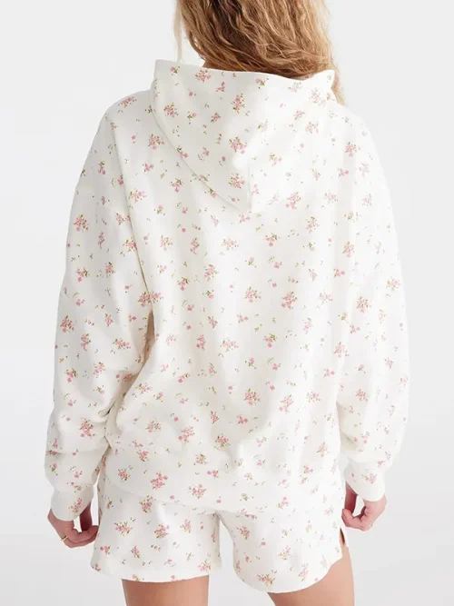 Custom girl long sleeves printed hooded sweatshirts - Image 3