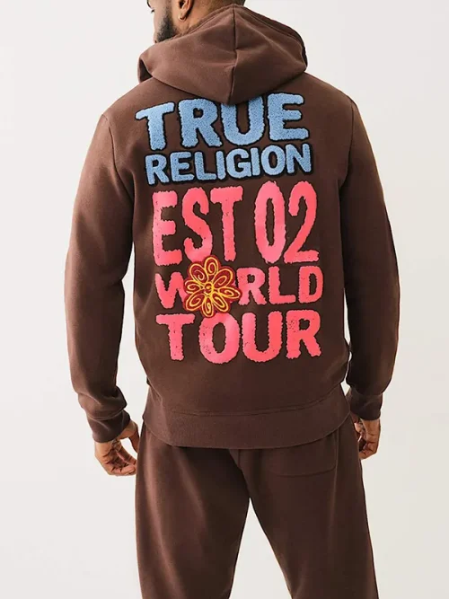 Custom applique sweatshirts heavy cotton zipper hoodie - Image 5