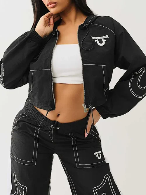 Custom High Quality Sweatshirts Whipstitch Raglan Effect Zip Hoodie - Image 5