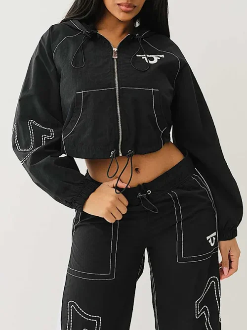 Custom High Quality Sweatshirts Whipstitch Raglan Effect Zip Hoodie - Image 4