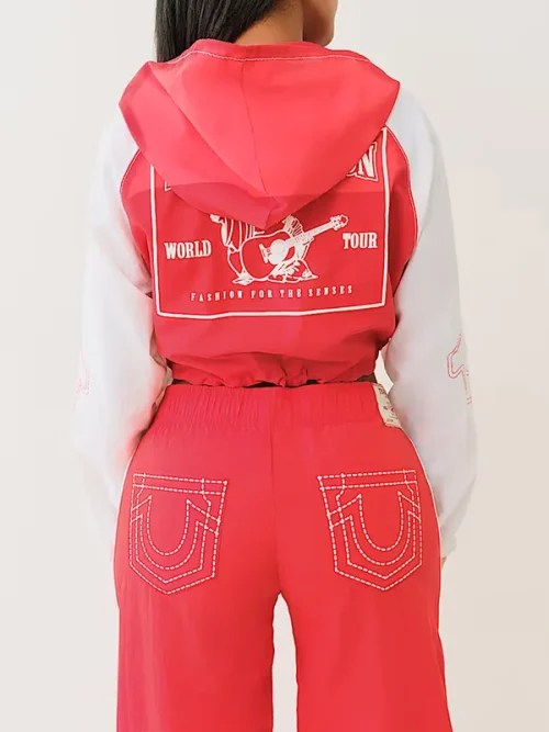 Custom High Quality Sweatshirts Whipstitch Raglan Effect Zip Hoodie - Image 3