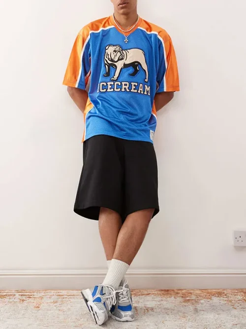 Custom three-dimensional white dog print tee shirts loose short sleeves - Image 3