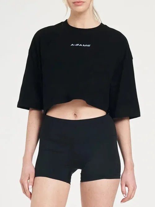 Customize sports cropped navel baring T-shirt - Image 4