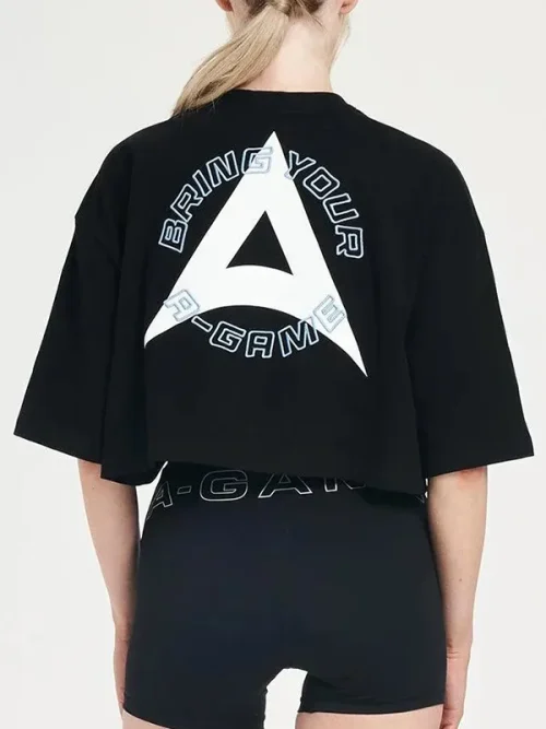 Customize sports cropped navel baring T-shirt - Image 5