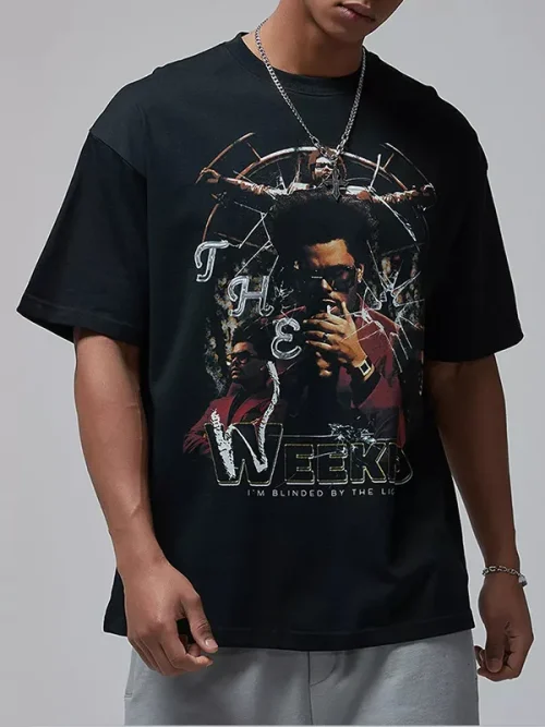 Custom black trendy brand rap musicians print t shirt - Image 5