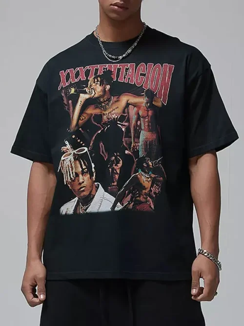Alternative view of Custom black trendy brand rap musicians print t shirt