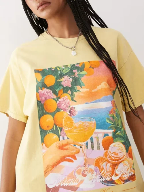 Alternative view of Customized t shirt printing colorful fruit cocktail theme
