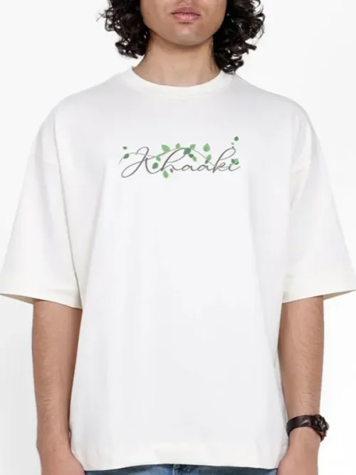Create custom natural style embroidered short-sleeved T shirt
