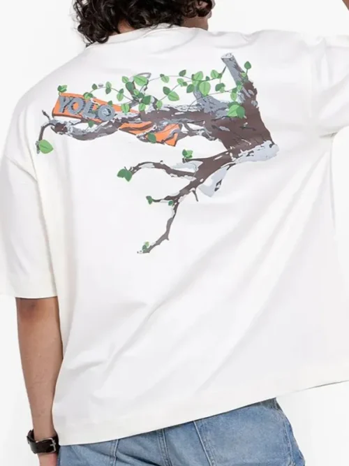 Alternative view of Create custom natural style embroidered short-sleeved T shirt