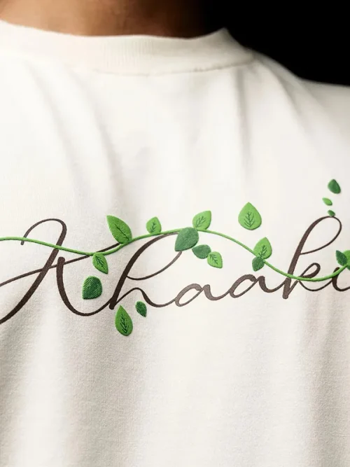 Create custom natural style embroidered short-sleeved T shirt - Image 3