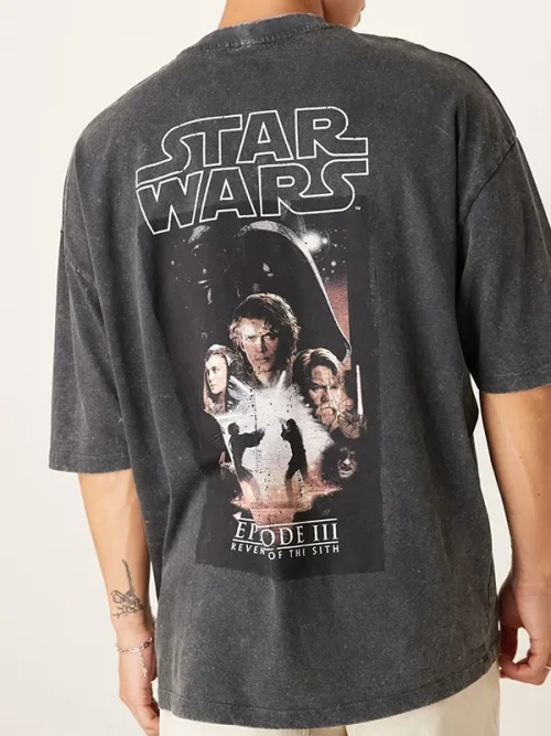 Custom retro washing aging process t shirts - Image 4