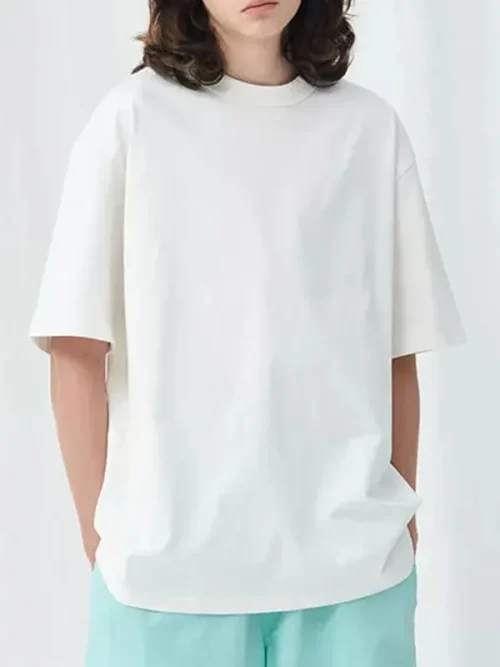 Custom gender-neutral basic style t shirt maker