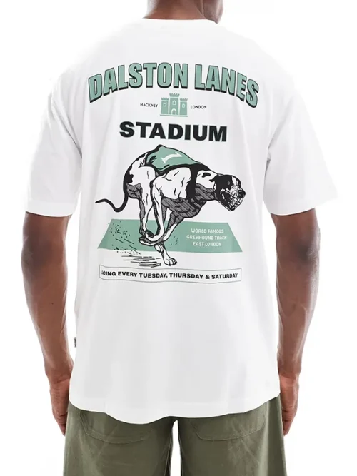 Alternative view of Custom dog Racing pattern trendy brand commemorative t shirt