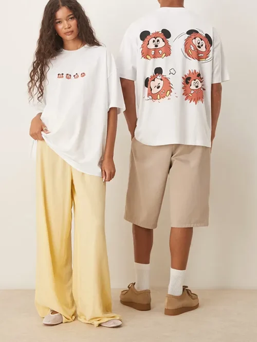 Mickey Hedgehog Print Custom T shirt - Image 4
