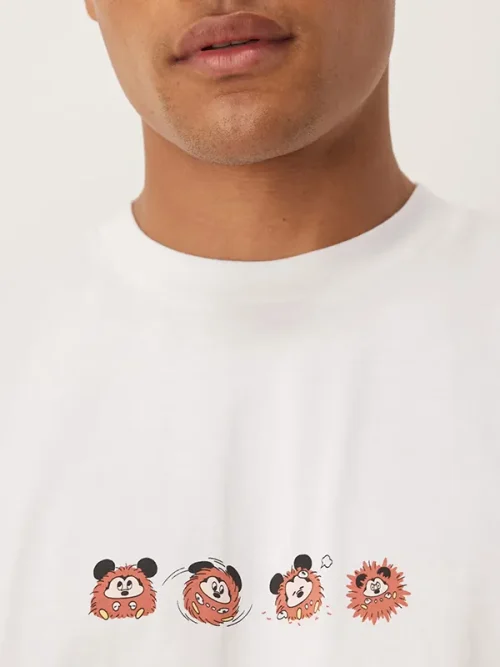 Mickey Hedgehog Print Custom T shirt - Image 3
