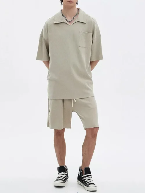 Polo t shirt custom soft cotton lapel short sleeves - Image 4