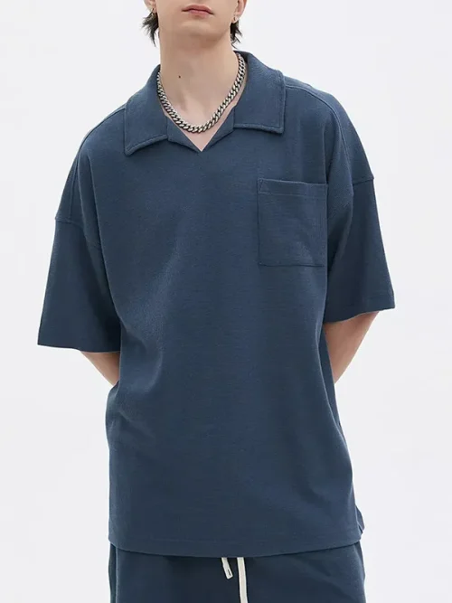 Polo t shirt custom soft cotton lapel short sleeves