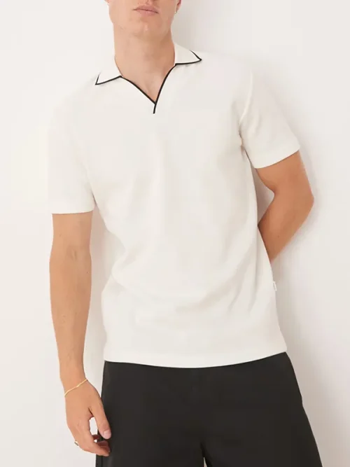 Off-white lapel polo t shirts custom urban light business series