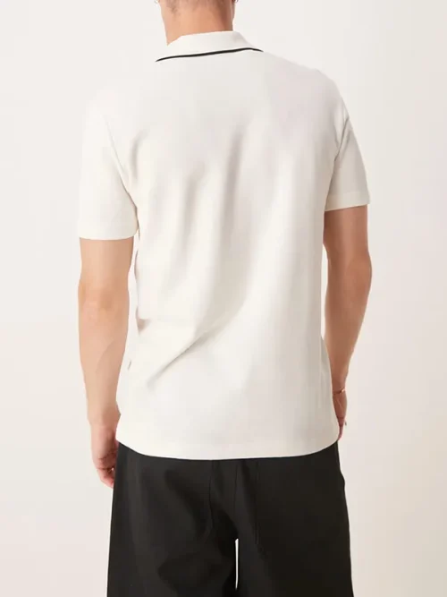 Alternative view of Off-white lapel polo t shirts custom urban light business series