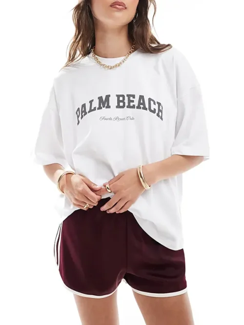 Custom made t-shirts gender-neutral beach club series