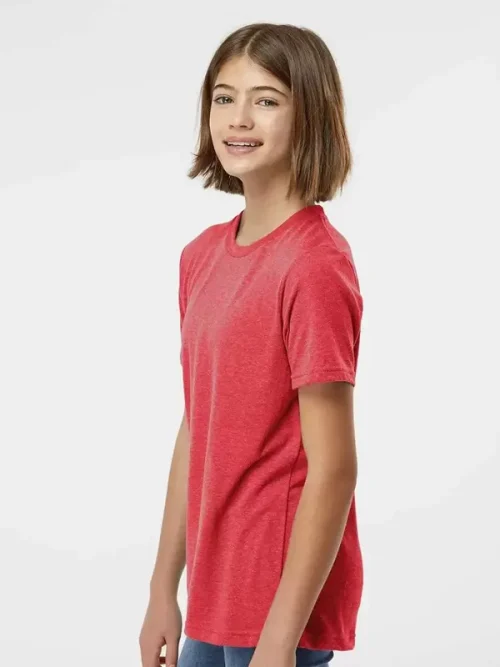 Alternative view of Custom wine red loose short sleeves t shirts youth
