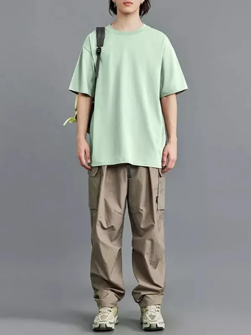 Alternative view of Customize your own morandi green textured t shirt