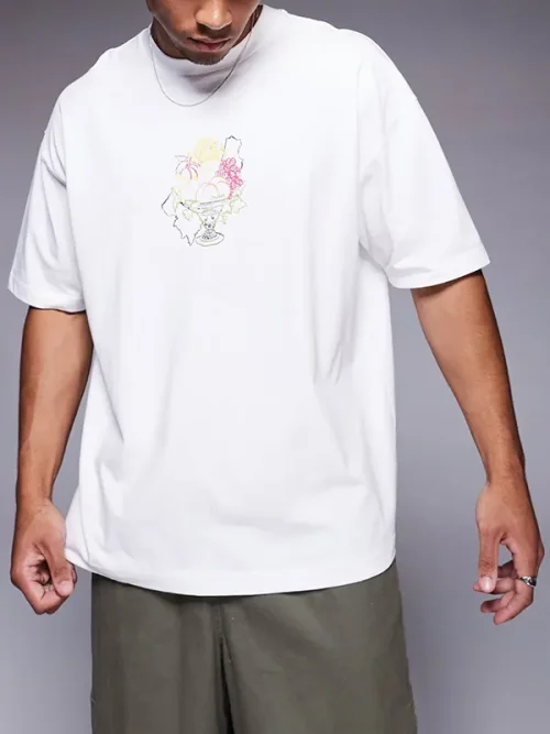 Custom watercolor effect photo print t shirt