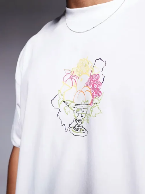 Alternative view of Custom watercolor effect photo print t shirt